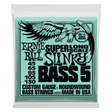 Ernie Ball Super Long Scale Slinky Bass 5 string set packaging with eagle illustration