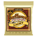 Ernie Ball Earthwood acoustic guitar strings packaging on a white background