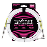 Ernie Ball instrument cable with packaging on a black background