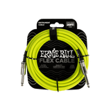 Ernie Ball flex cable packaging with a 20ft length on a black background