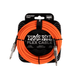Ernie Ball flex cable packaging with orange cable on a black background