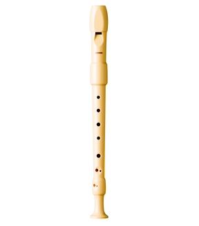 The image shows a soprano recorder with a light wood finish, featuring the typical tapered shape, mouthpiece with windway, and multiple tone holes. The "HOHNER" brand is visible on the three-piece instrument (head joint, body, foot joint). It has a clean, simple design common in student or intermediate recorders. Hohner is a known maker of recorders and other instruments.