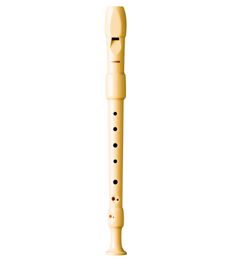 The image shows a soprano recorder with a light wood finish, featuring the typical tapered shape, mouthpiece with windway, and multiple tone holes. The "HOHNER" brand is visible on the three-piece instrument (head joint, body, foot joint). It has a clean, simple design common in student or intermediate recorders. Hohner is a known maker of recorders and other instruments.