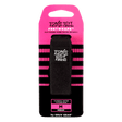 Ernie Ball fretwrap packaging with pink and black design on a clear background