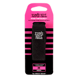 Ernie Ball fretwrap packaging with pink and black design on a clear background