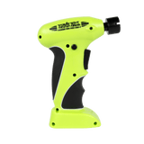 Ernie Ball green powered guitar string winder on a white background
