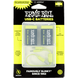 Ernie Ball USB-C 9V batteries packaging with clear window