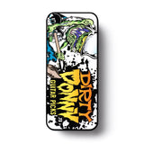 Guitar pick tin with colorful art and Dirty Donny branding