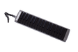 The image shows a melodica, a hybrid wind and keyboard instrument with a piano-style keyboard featuring black and white keys. It has a black and white checkered or carbon fiber-like case, a flexible black mouthpiece tube for comfortable playing, and "HOHNER" branding, indicating the German manufacturer. The melodica is played by blowing air through the mouthpiece while pressing keys, popular in music education and various genres.