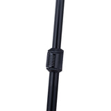 A black height adjuster for a cello stand