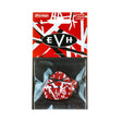 Packaged guitar picks with EVH logo on a white background