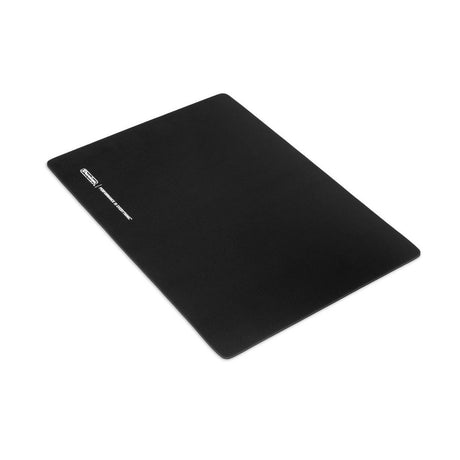 Black guitar maintenance mat on a black background