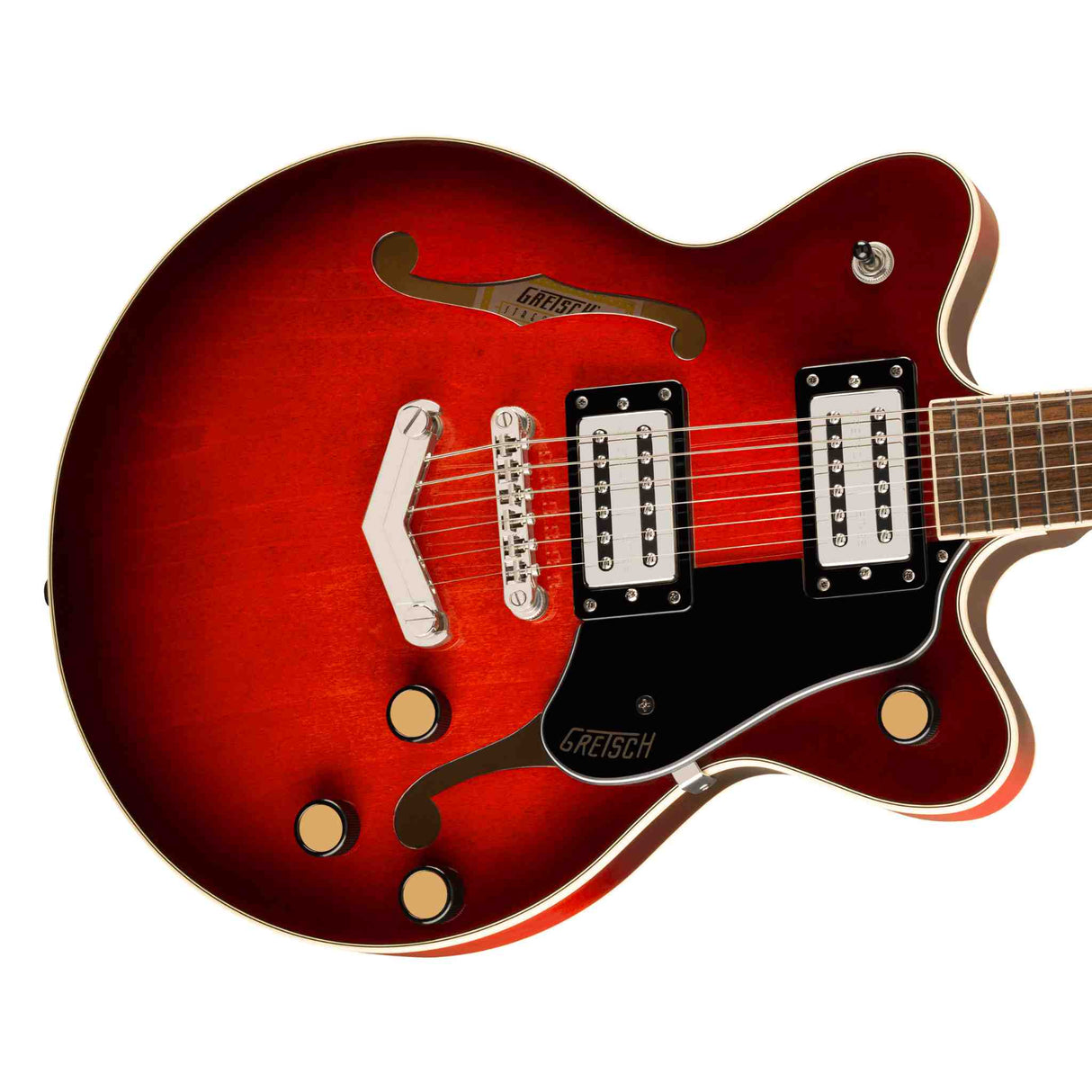 Gretsch G2655 Streamliner Center Block Jr. Double-Cut with V-Stoptail- Claret Burst