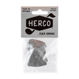 Herco Flex Series guitar pick packaging with picks inside on a white background