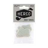 Pack of Herco Holy Grail guitar picks on a white background
