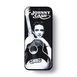 Johnny Cash pick tin case on a white background