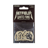 Pack of Hetfield White Fang guitar picks with Dunlop branding on packaging