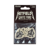 Pack of Hetfield White Fang guitar picks with Dunlop branding on a white background