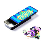 Guitar pick case with 'Primus' branding on a white background