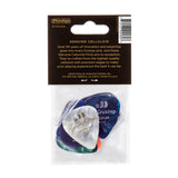 Dunlop guitar picks packaging with three picks inside on a white background