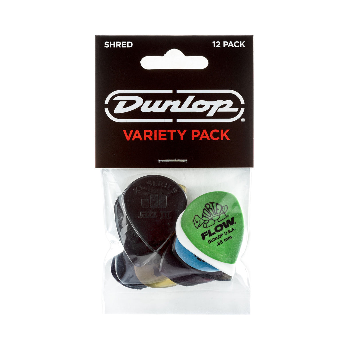 Dunlop guitar pick variety pack in packaging on a white background