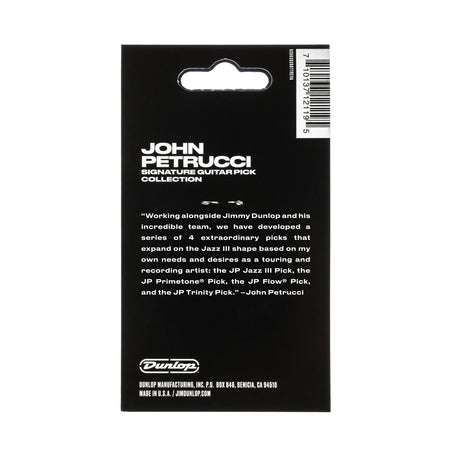 John Petrucci signature guitar pick collection packaging with Dunlop branding.