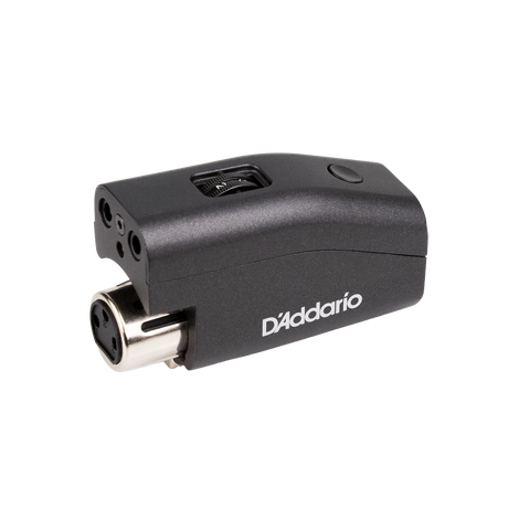 D'Addario microphone adapter on a white background
