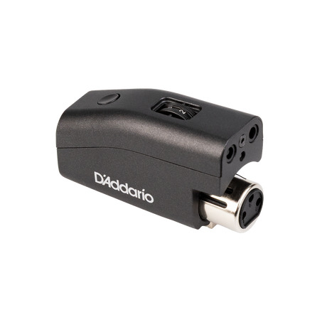 D'Addario mic adapter on a white background