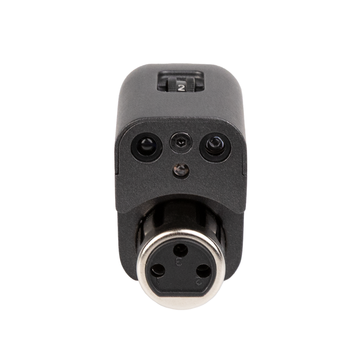 A D'Addario mic adaptor on a white background