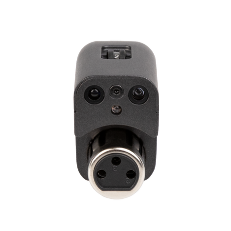 A D'Addario mic adaptor on a white background