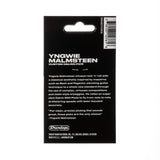 Yngwie Malmsteen guitar pick packaging with text and Dunlop branding.
