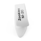 White thumpick with Zookies branding on a white background