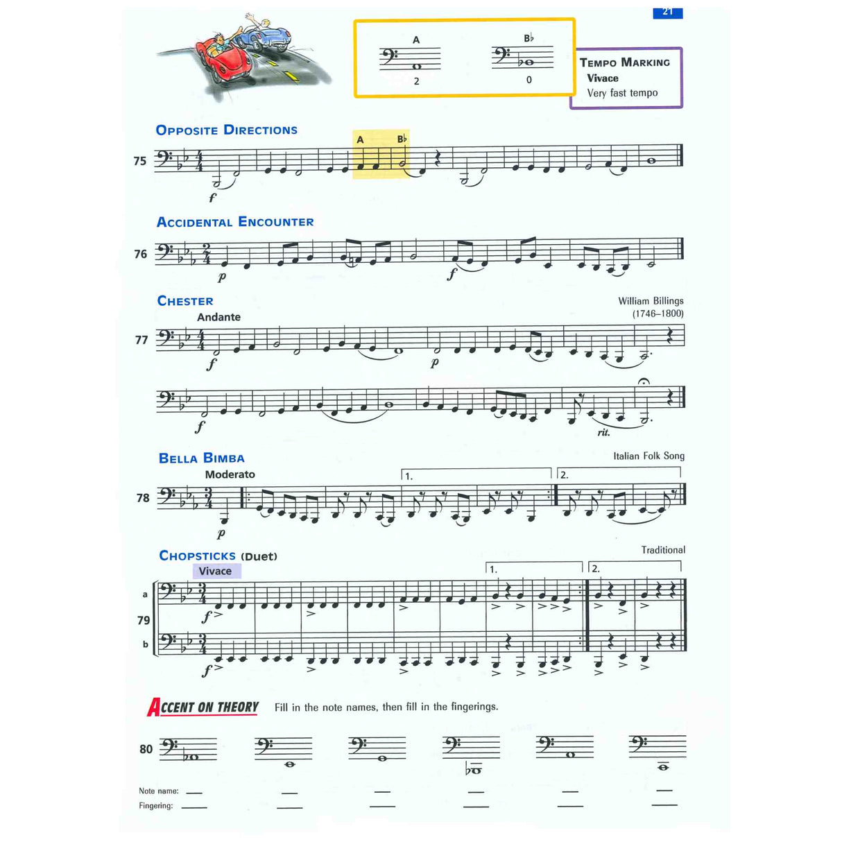 Sheet music for Tuba with musical notation and tempo markings on a white background