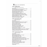 The image shows a table of contents from a classical music instruction book, divided into three sections: Beginning Classics, Classics in C Major, and Classics in G Major. It features pieces by Haydn, Tchaikovsky, Beethoven, Mozart, Bach, and others. The page also lists a Dictionary of Musical Terms and Composer Index, indicating a structured, educational resource for progressive skill development. The page reference "FF3030" appears at the bottom right.