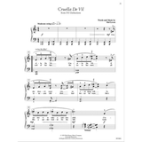 The image shows a page of sheet music for "Cruella De Vil" from Disney's 101 Dalmatians, composed by Mel Leven. It features a piano and vocal arrangement with melody, lyrics, dynamics, and swing eighth notes in 4/4 time, in a flat key. The page number 23 and Walt Disney Music Company copyright are visible, along with catalog number FF3061, indicating it’s from an official published songbook.