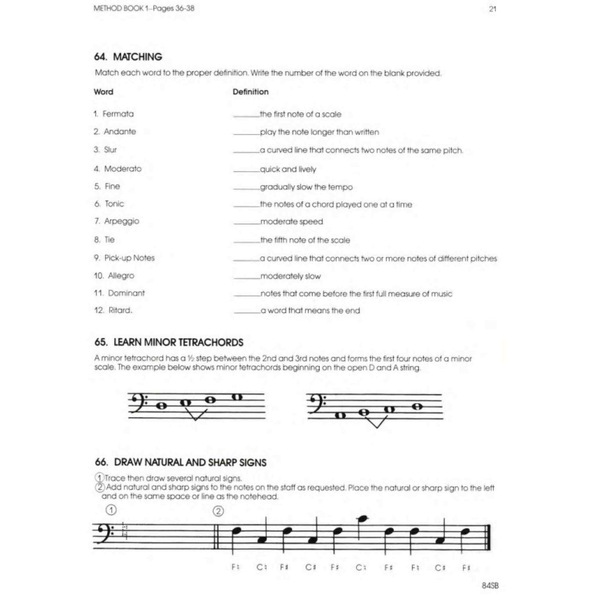 All For Strings Theory - String Bass - Workbook 1