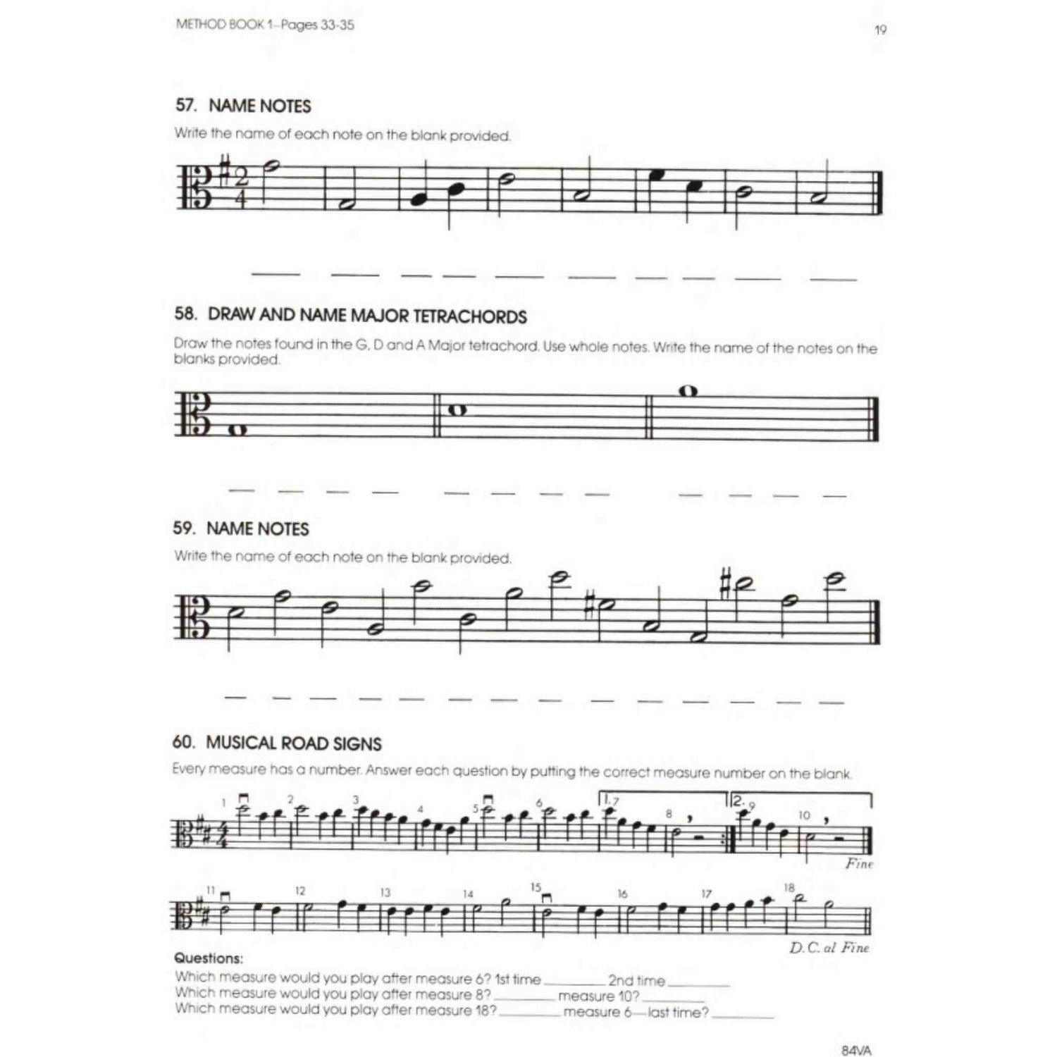 All For Strings Theory - Viola - Workbook 1