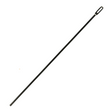 The image shows a conductor’s baton with a long, thin black shaft and a light-colored handle. This classic, minimalist tool is used by conductors to clearly communicate tempo, dynamics, and expression to musical ensembles, aiding coordination in orchestras, bands, choirs, and other groups across various music genres.