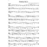 Sheet music for Chorale No. 2 by Johann Sebastian Bach on a white background