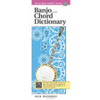Book cover of 'Banjo Chord Dictionary' by Dick Weissman with a blue floral design on a white background.