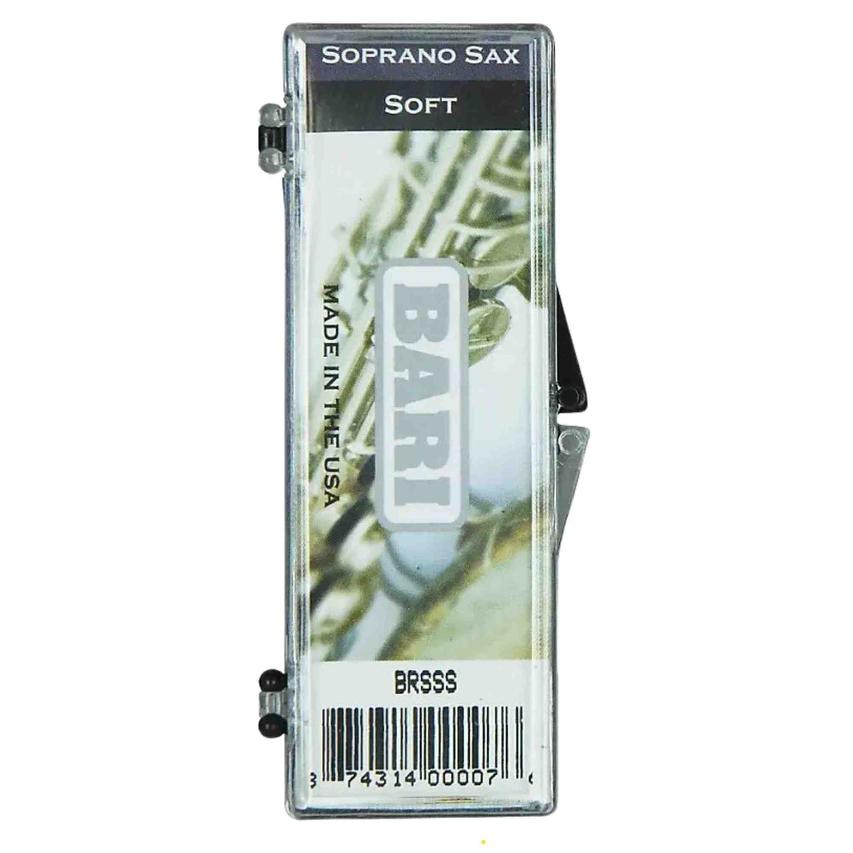 Bari Synthetic Soprano Sax Reed - Strength 2.0 - Soft -  Original (Clear) - Single