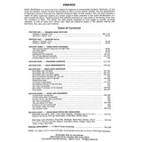 Table of contents for a drumming instruction book on a white background