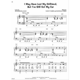The image shows page 18 of a sheet music book for the song "I May Have Lost My Girlfriend, But I've Still Got My Car." It includes piano notation with treble and bass clefs, chord symbols (Cm7, F/C, E/C, C), tempo marking "Fast" (quarter note = 176 BPM), partial lyrics, dynamics (mp, mf), and song credits to Jennifer MacLean (lyrics) and Nancy and Randall Faber (music). Copyright by The FJH Music Company, 1991.