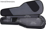 The image shows an open violin case with internal dimensions labeled. It features a main compartment shaped for the violin, a smaller bow compartment, and gray padded lining for protection. Dimensions include 1030mm length, 470mm width, and 360mm height. The case has a black exterior, zipper closure, and likely handles or straps. Designed for safe storage and transport of violins.