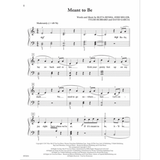 The image shows sheet music for "Meant to Be," a piano/vocal arrangement in 4/4 time with a moderate tempo (♩=69-76). It features the title, credits to Bleta Rexha, Josh Miller, Tyler Hubbard, and David Garcia, treble and bass clefs with notes and chords, partial lyrics, dynamic markings (mf, mp), measure numbers, copyright info, and page 8, typical of a published songbook format.