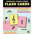 Book cover of 'Complete Color-Coded Flash Cards for All Beginning Music Students' by Andante.