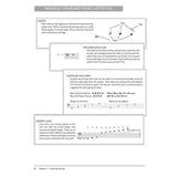 Sheet of music notation paper with text and diagrams explaining music theory.