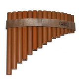 Pan flute on white background