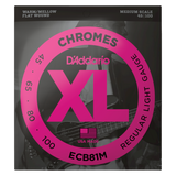 Packaging for D'Addario ECB81M bass strings with brand details