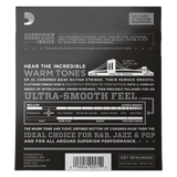 Backside of packaging for D'Addario ECB81-5 bass string with product details